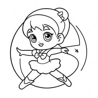 Chibi Sailor Mercury In Action Coloring Page 57434-46083