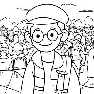 Where S Waldo Coloring Page 57453-46103