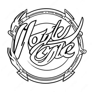 Motley Crue Logo Coloring Page 57473-46114