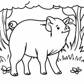 Wild Boar Coloring Pages