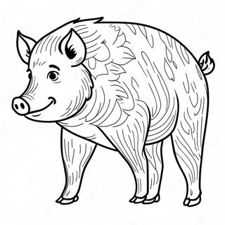 Wild Boar Coloring Page 57483-46128