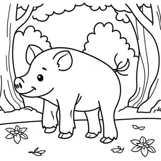 Wild Boar Coloring Pages