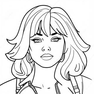 Jem And The Holograms Coloring Page 57493-46131