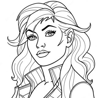 Jem With Sparkling Hair Coloring Page 57494-46133