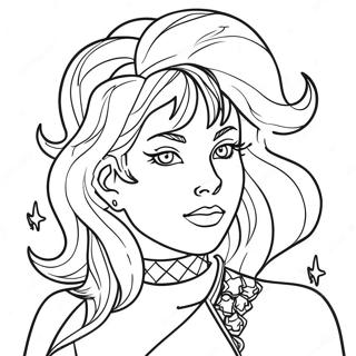 Jem With Sparkling Hair Coloring Page 57494-46134