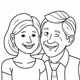 Mom And Dad Coloring Pages