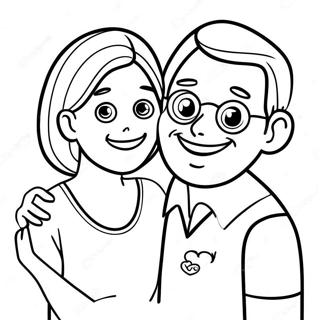 Happy Mom And Dad Coloring Page 57524-46156