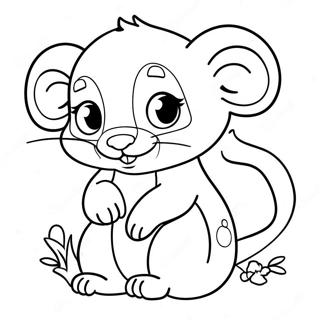 Cute Baby Mammal Coloring Page 57534-46165