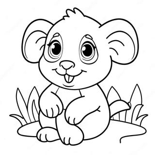 Cute Baby Mammal Coloring Page 57534-46168