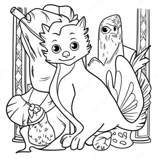 Fantastic Beasts Coloring Page 57563-46190