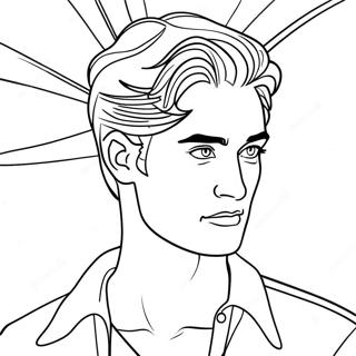 Edward Cullen Sparkling In The Sun Coloring Page 57574-46194