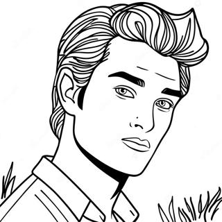 Edward Cullen Sparkling In The Sun Coloring Page 57574-46195