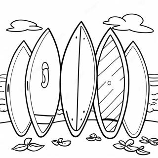 Surf's Up Coloring Pages