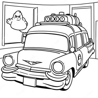 Ghostbusters Ecto 1 Coloring Pages