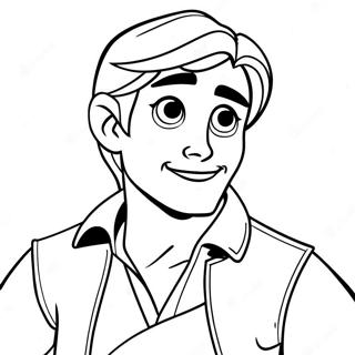 Adventurous Flynn Rider Coloring Page 57614-46229