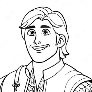 Adventurous Flynn Rider Coloring Page 57614-46230