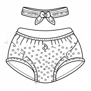 Cute Underwear Coloring Page 57623-46233