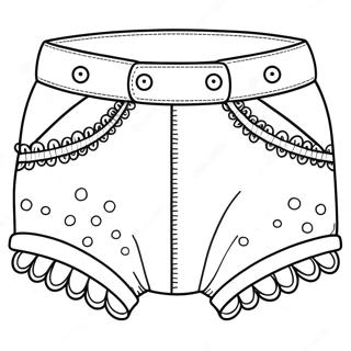 Cute Underwear Coloring Page 57623-46234