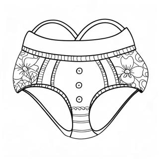 Cute Underwear Coloring Page 57623-46236