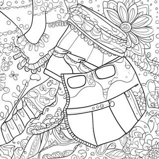 Funny Underwear Patterns Coloring Page 57624-46237