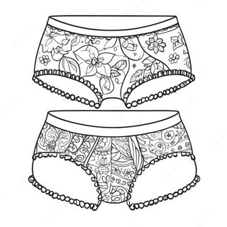 Funny Underwear Patterns Coloring Page 57624-46238