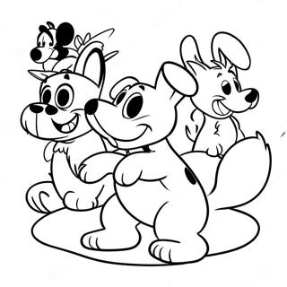 Playful Disney Dogs Coloring Page 57634-46242