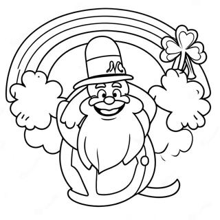 Rainbow St. Patrick's Day Coloring Pages