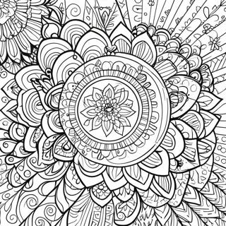 Colorful I Am Enough Mandala Coloring Page 57674-46285