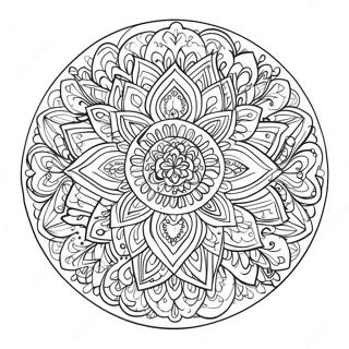 Colorful I Am Enough Mandala Coloring Page 57674-46288