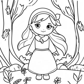 Aria In A Magical Forest Coloring Page 57754-46337