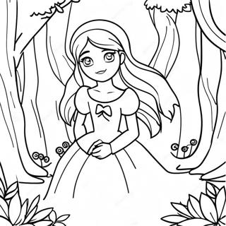 Aria In A Magical Forest Coloring Page 57754-46338