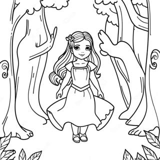 Aria In A Magical Forest Coloring Page 57754-46340