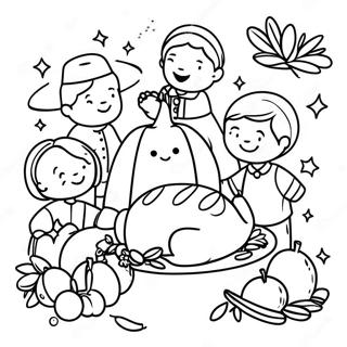 Religious Children S Church Thanksgiving Coloring Page 5776-4720