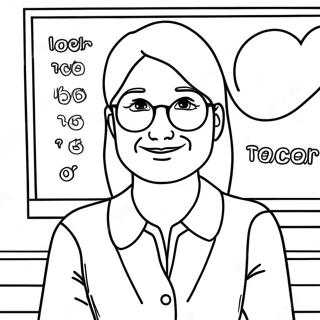 Best Teacher Ever Coloring Page 57783-46362