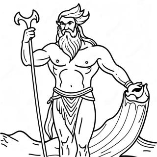 Poseidon Coloring Page 57793-46371