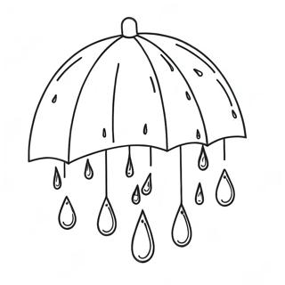 Rain Drop Coloring Pages