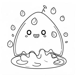 Cute Rain Drop Character Coloring Page 57804-46382