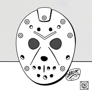 Jason Mask Coloring Page 57813-46390