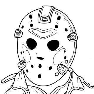 Jason Mask Coloring Page 57813-46391