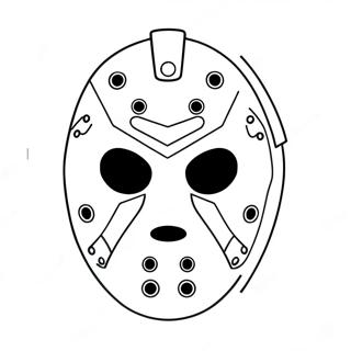 Jason Mask Coloring Page 57813-46392