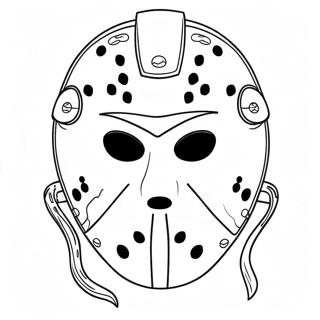 Scary Jason Mask Coloring Page 57814-46386