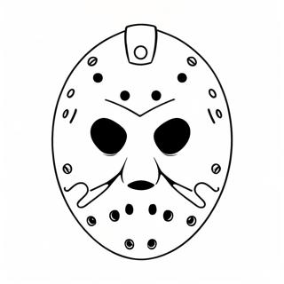 Scary Jason Mask Coloring Page 57814-46387