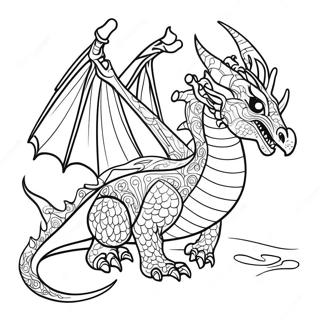 Death Song Dragon Coloring Page 57843-46408