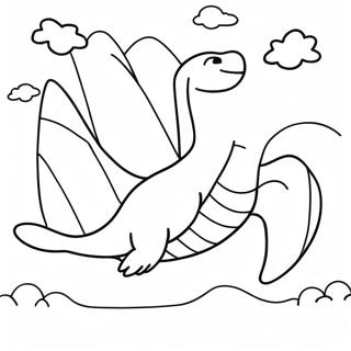 Lugia Flying In The Sky Coloring Page 57854-46419