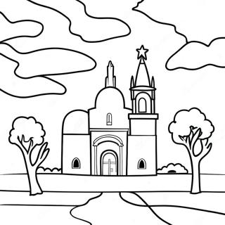 Famous Texas Landmarks Coloring Page 57864-46437