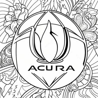 Acura Logo Coloring Page 57873-46431