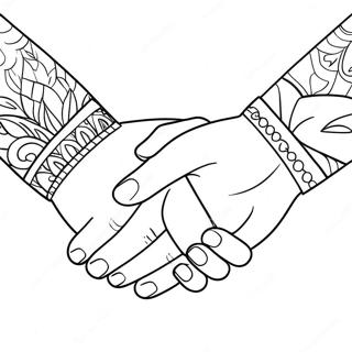 Cute Bf Holding Hands Coloring Page 57894-46454