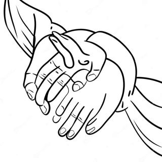 Cute Bf Holding Hands Coloring Page 57894-46455