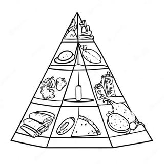 Nutrition Food Pyramid Coloring Page 57903-46459