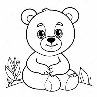 Cute Brown Bear Coloring Page 57914-46471